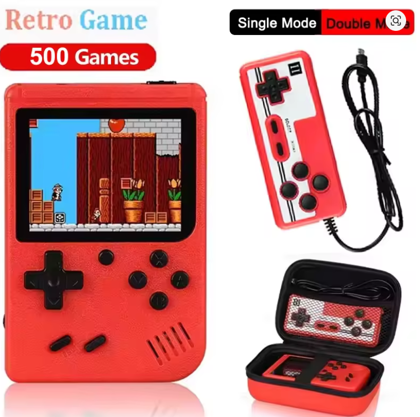 3.0 Inch Retro Portable Mini Handheld Game Player 8 Bit Video Game Console Built-in 500 Games Gameboy For Kid Gift