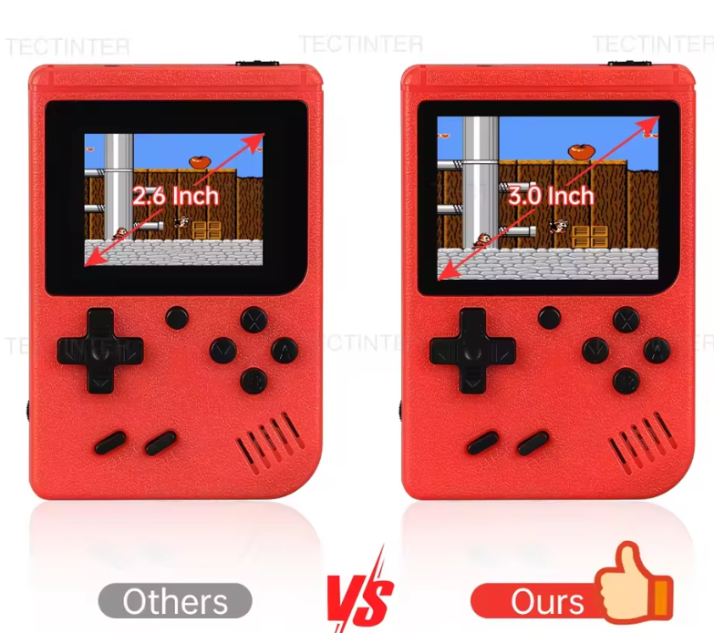 3.0 Inch Retro Portable Mini Handheld Game Player 8 Bit Video Game Console Built-in 500 Games Gameboy For Kid Gift