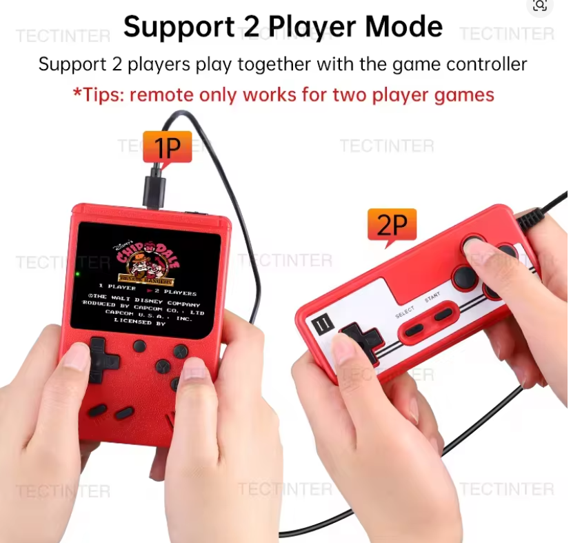 3.0 Inch Retro Portable Mini Handheld Game Player 8 Bit Video Game Console Built-in 500 Games Gameboy For Kid Gift