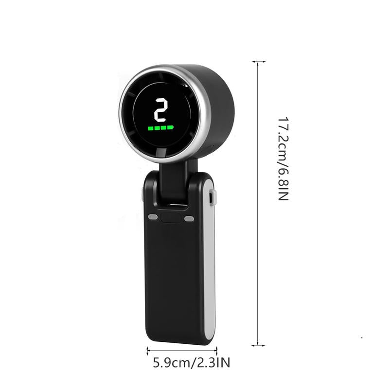 Portable Handheld Turbo Fan, 5 Gear Wind,4000mAh Battery Operated.