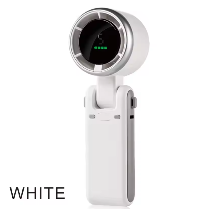 Portable Handheld Turbo Fan, 5 Gear Wind,4000mAh Battery Operated.