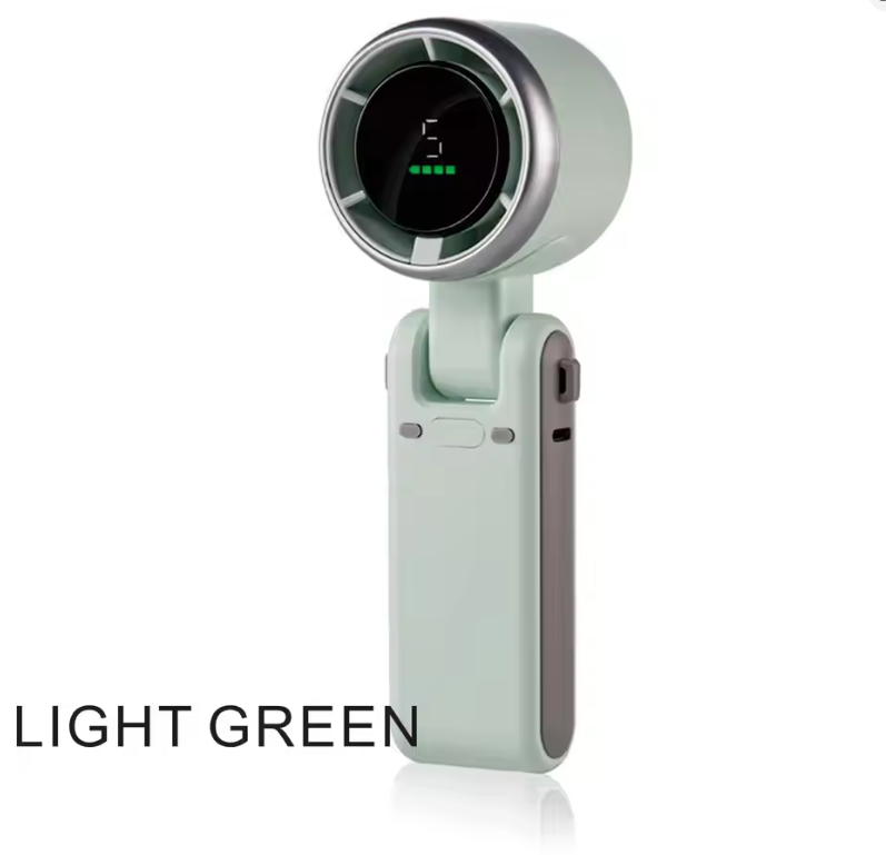 Portable Handheld Turbo Fan, 5 Gear Wind,4000mAh Battery Operated.